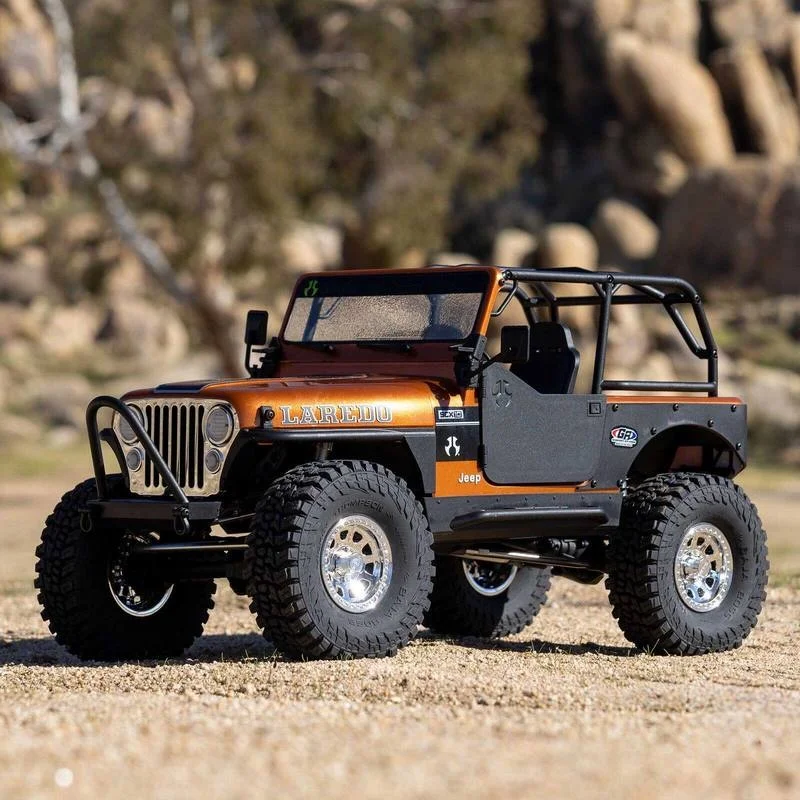 Axial 1/10 Scx10 Iii Cj 7 V2 Remote Control Off Road Crawler Dig Gearbox All Metal Gear Low Center Of Gravity Straight Axle