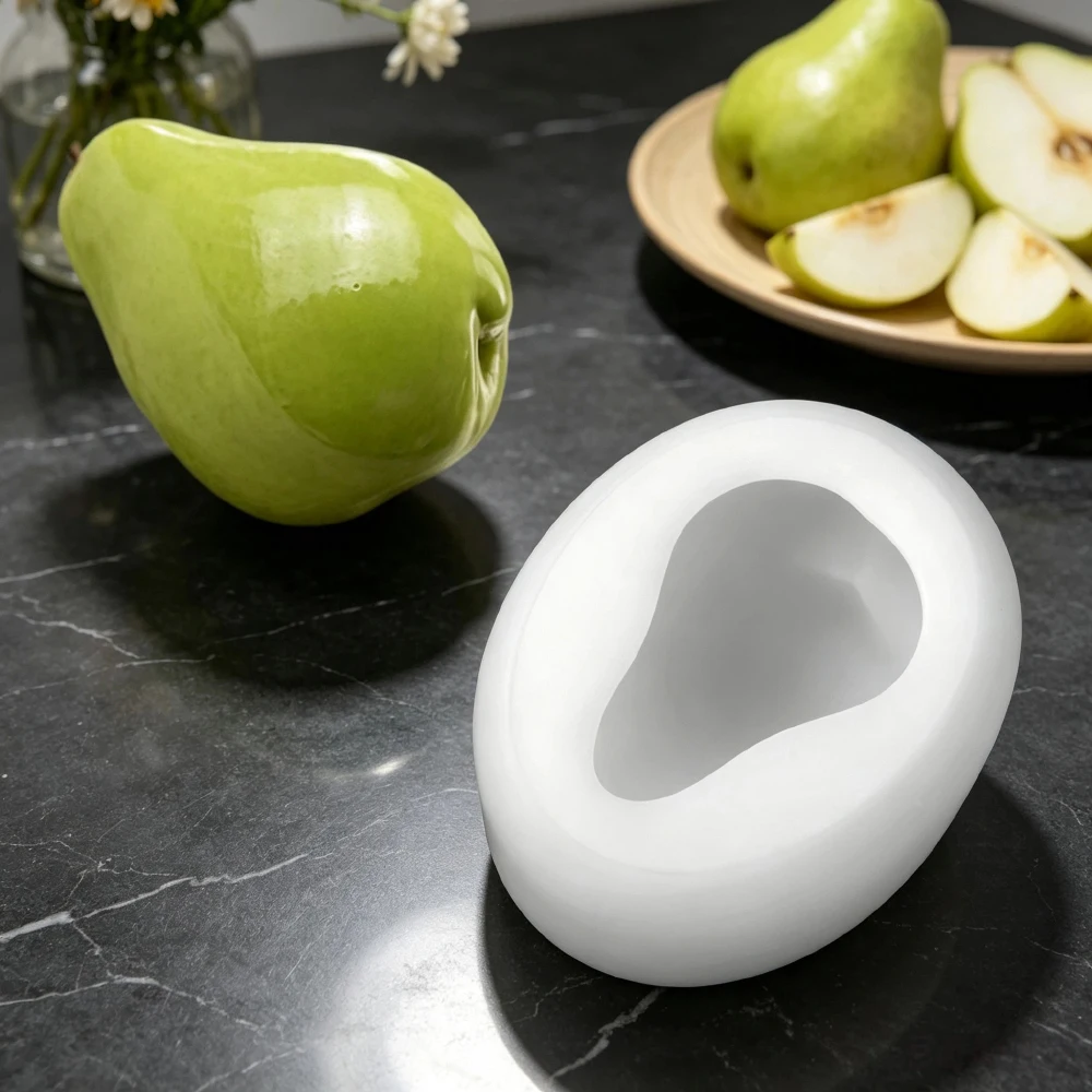 Single-Cell Fig or Pear Design French Mousse Cake Molds Jelly Pudding Dessert Tools Food Grade Silicone Chocolate Cake Mould