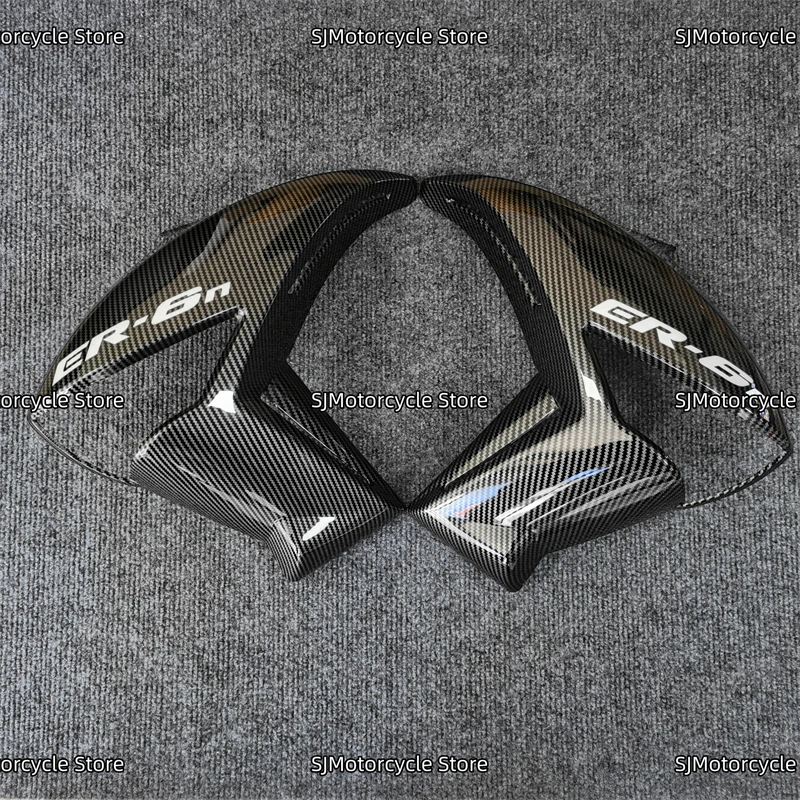 Rivestimento in fibra di carbonio Carenatura Sinistra Destra Pannello Trim Copertura Carenatura Telaio Protezioni Per Kawasaki ER-6N ER6N ER 6N 2009-2011