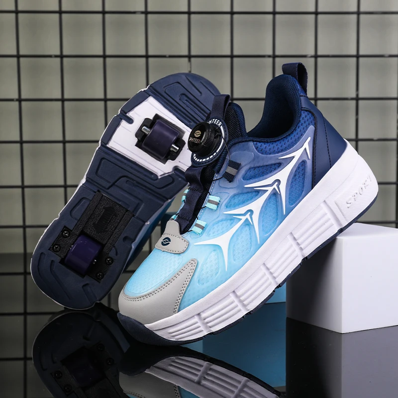 roller-skating-men's-and-women's-universal-double-row-roller-skates-casual-sneakers-fashion-outdoor-sneakers-boys-girls