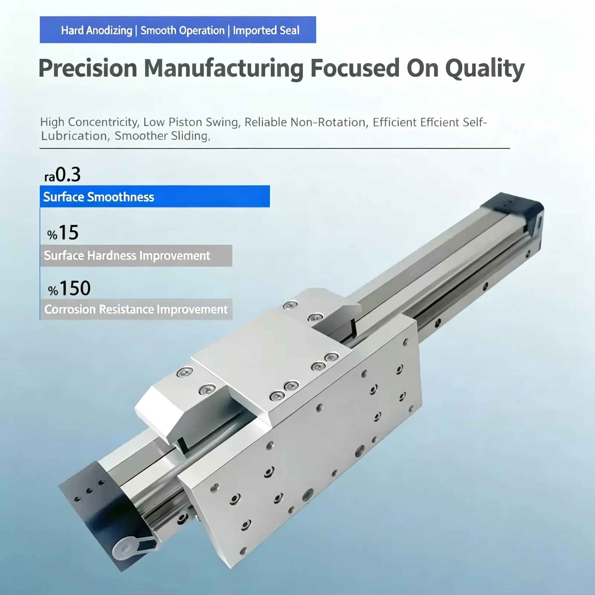 Pneumatic Cylinder OSPP16/25/32-STL High-Speed Mechanical Guide Rodless Cylinder 200-300-400-500-600-700-800 Long Stroke Air