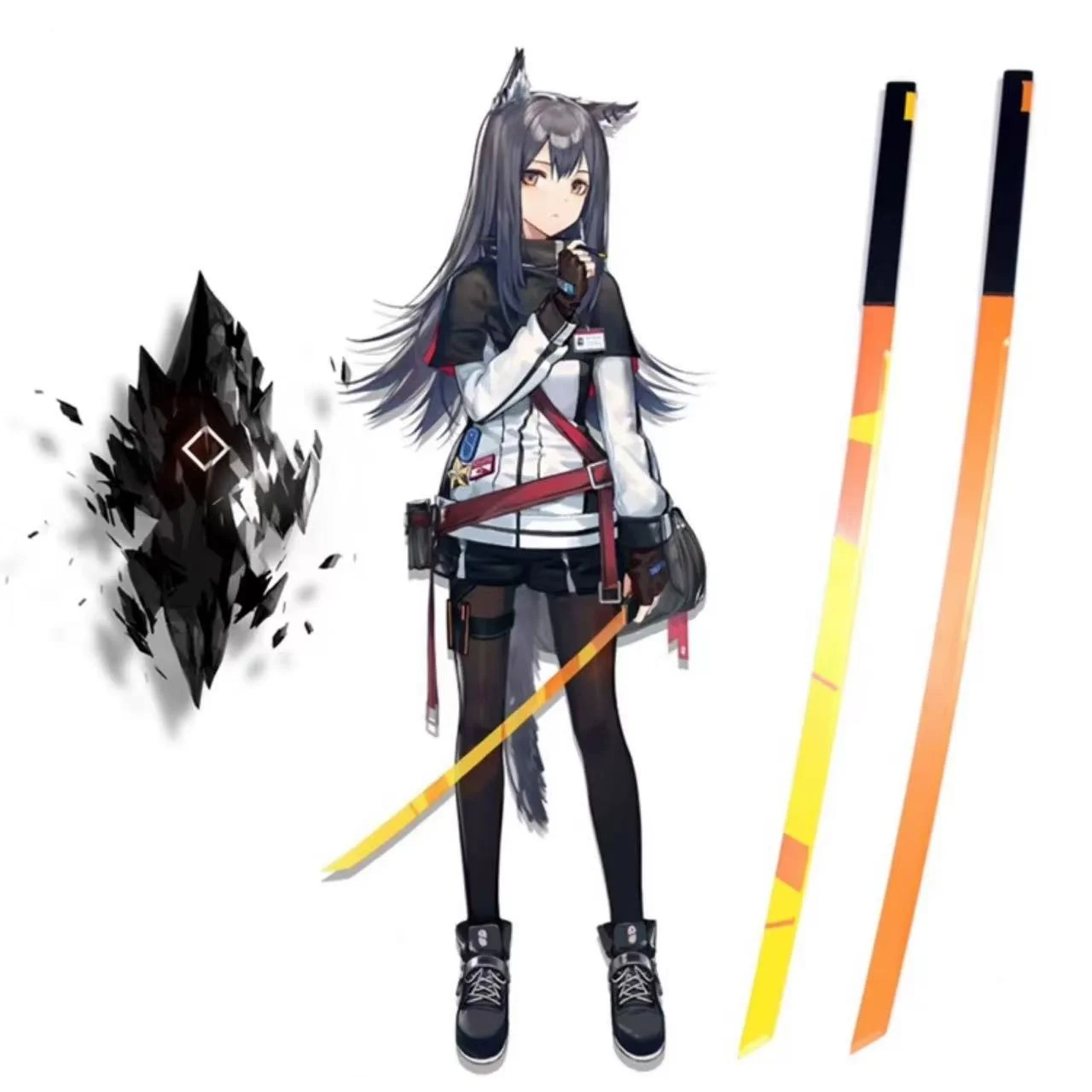 

102cm Cos Anime Game Arknights Texas weapon wooden wood Sword stage performance Cosplay party Costume props Comic-con shows