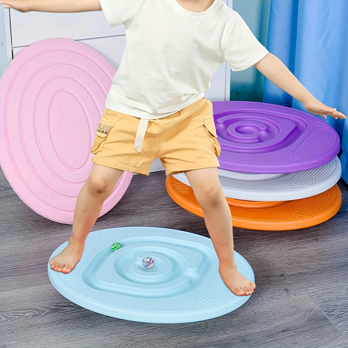 1-teiliges Balance-Board, Schnecken-Balance-Plattform für das Heimtraining, eiförmiger Schwebebalken, Sport- und Freizeitausrüstung für zu Hause