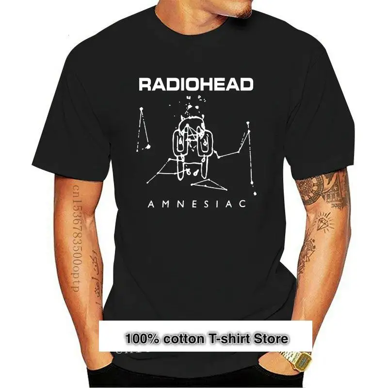 Camiseta de Radiohead Amnesiac Ok para hombre, camisa blanca y negra, informal, fresca, orgullo, Unisex, 032367