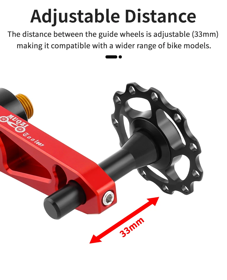 MUQZI Folding Bike Chain Tensioner Bicycle Single Speed Chain Guide