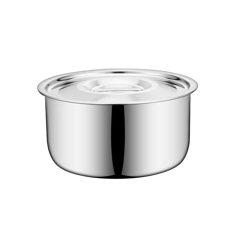 Nesting Stainless Steel Bowls with Lids, 5 Piece Set Thickened Mixing Bowls, Stackable Food Storage Containers for Home Kitchen