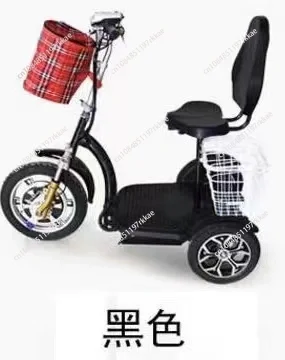 Lightweight 48V Folding Electric Tricycle, Adult Senior Smooth Ride, Mini 3-Wheel Bike for Women Mom & Child