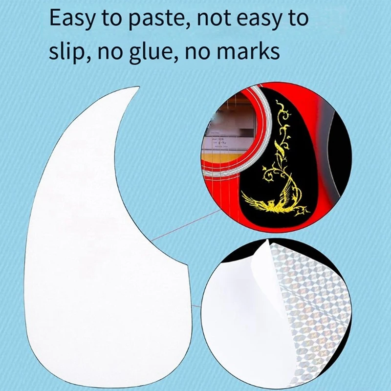 Water Drop Type Laser Guitar Pickguard Anti-Scratch Board PVC Classical Guitar Pickguard Anti-Scratch Board