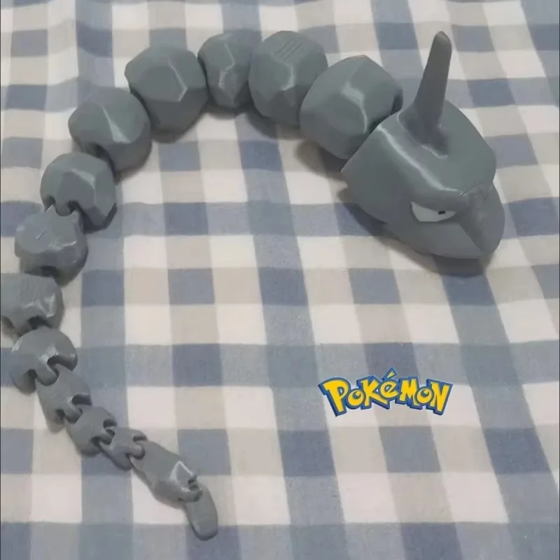 New Pokemon 1:20 Anime Onix Action Figures Pet Cartoon Statue Movability Collection Ornament Decoration Model Toys Child Gift