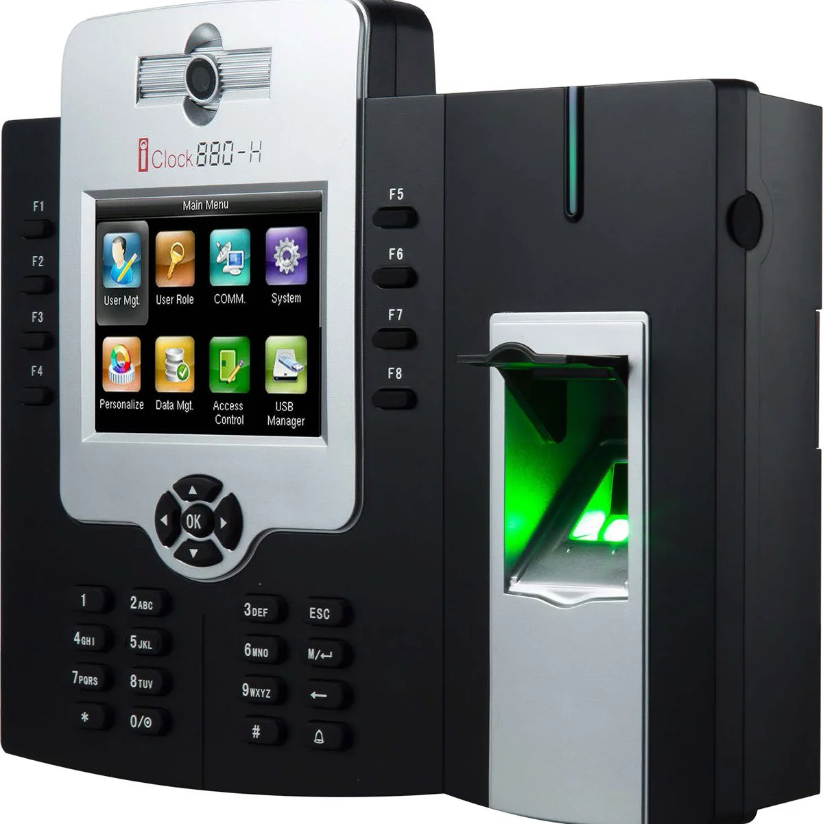 Iclock880 Biometric Fingerprint Time Attendance With Camera 50,000 User Door Access Control Optional 125kHz RFID MF Card ADMS