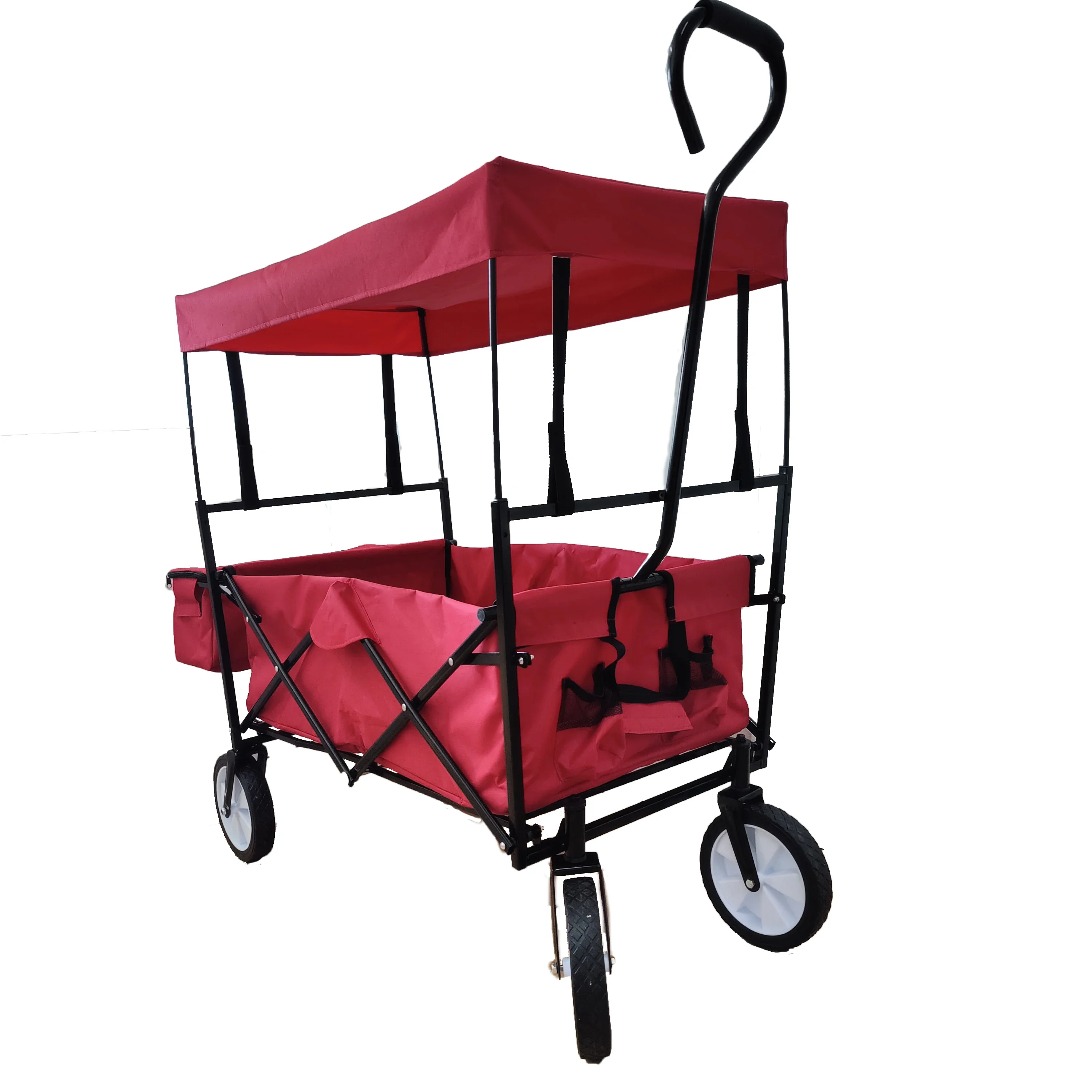 

Collapsable Foldable Wagon Camping Folding Wagon Truck Collapsible Folding Outdoor Wagon With Canopy