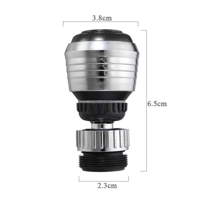 360 stopni obrót wody perlator kran Adapter dyfuzor obrotowa bateria dysza Adapter do filtra akcesoria do kuchni domowej — zdjęcie 5