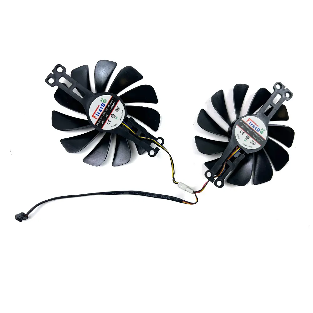 XFX Radeon RX 6600 XT 8GB Speedster SWFT 210 코어 비디오 팬용 95mm 4핀 FDC10U12S9-C 팬 대신 저소음 쿨링 팬 썸네일 2