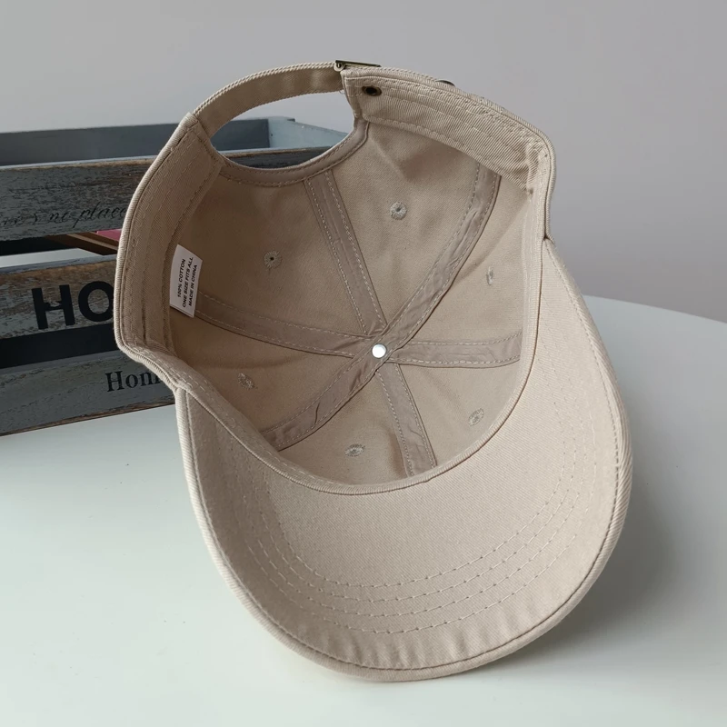 Khaki Baseball Cap Summer Fall Cap Deep Top Men\'s Head CircumFerence XL62 Outdoor Visor Hat Large Size Hat Women