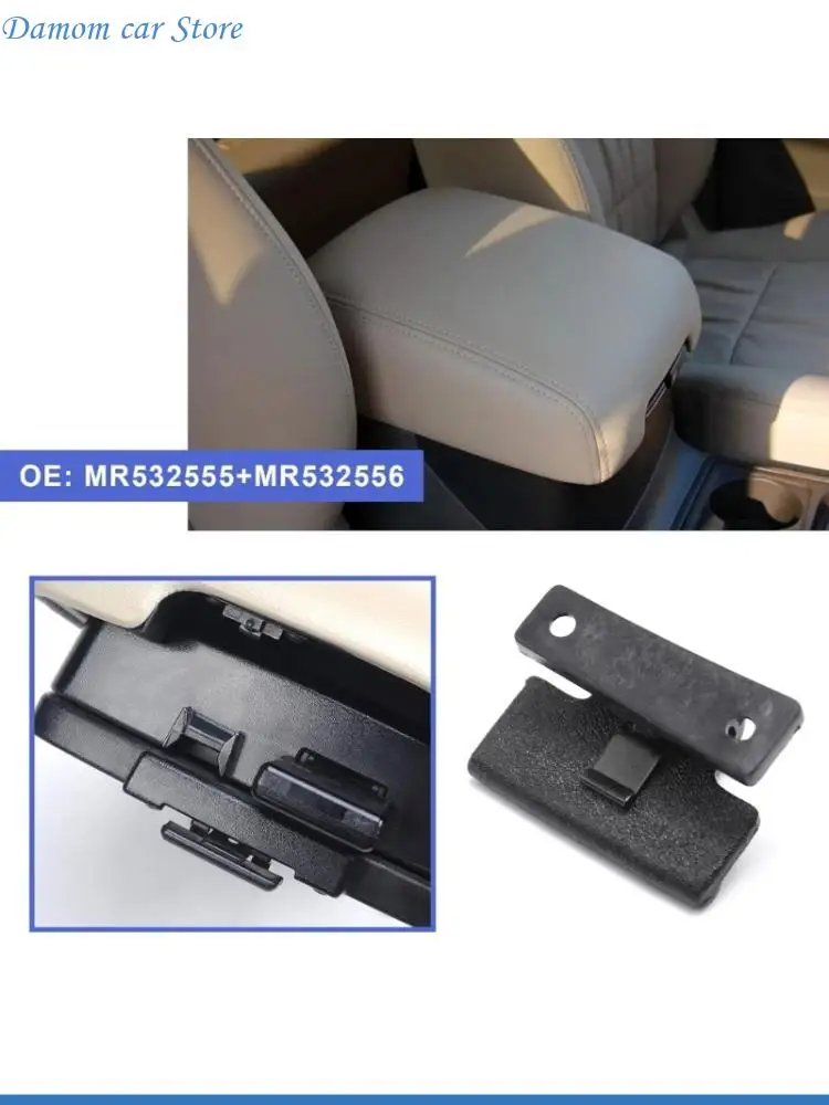 A2UC Center Consoles Arm Lid Auto Accessory MR532555 Car Armrest Cover Crevice Box Lid for Pajero 2000-2016