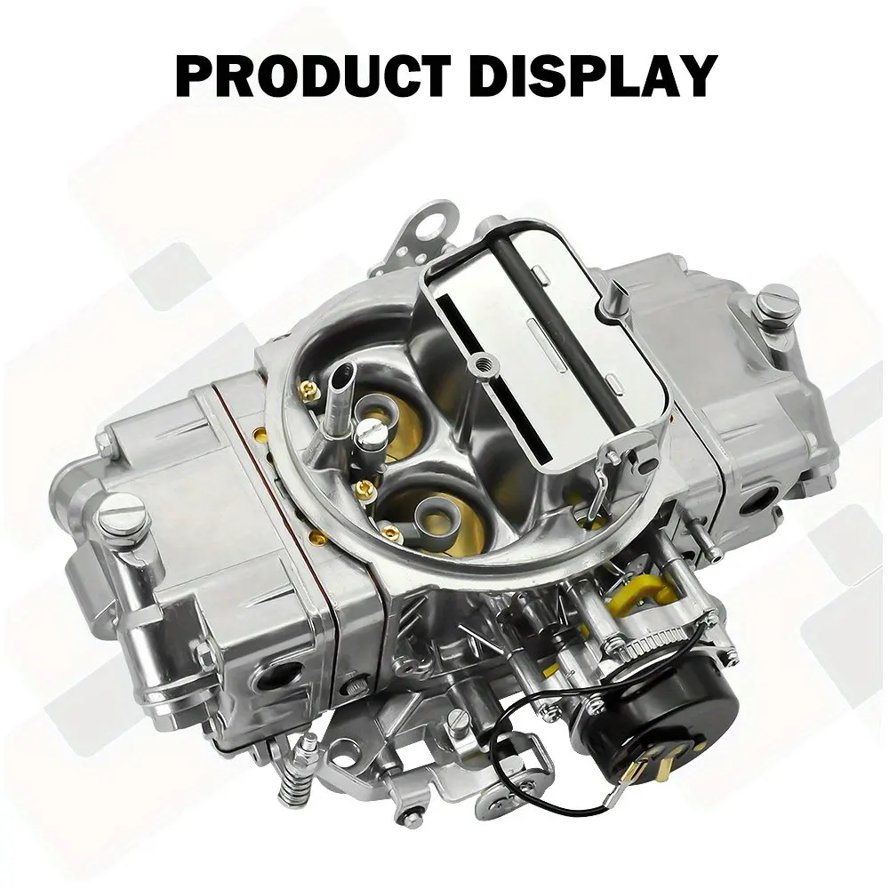 

High-Performance 750 CFM Double-Barrel Carburetor for Motorcycle Applications – Compact Design, Smooth Throttle Response, Adjustable Fuel Delivery, Easy Installation Compatibility with Standard 4-Barrel Mounting Patterns, Durable Construction, Tunable Air