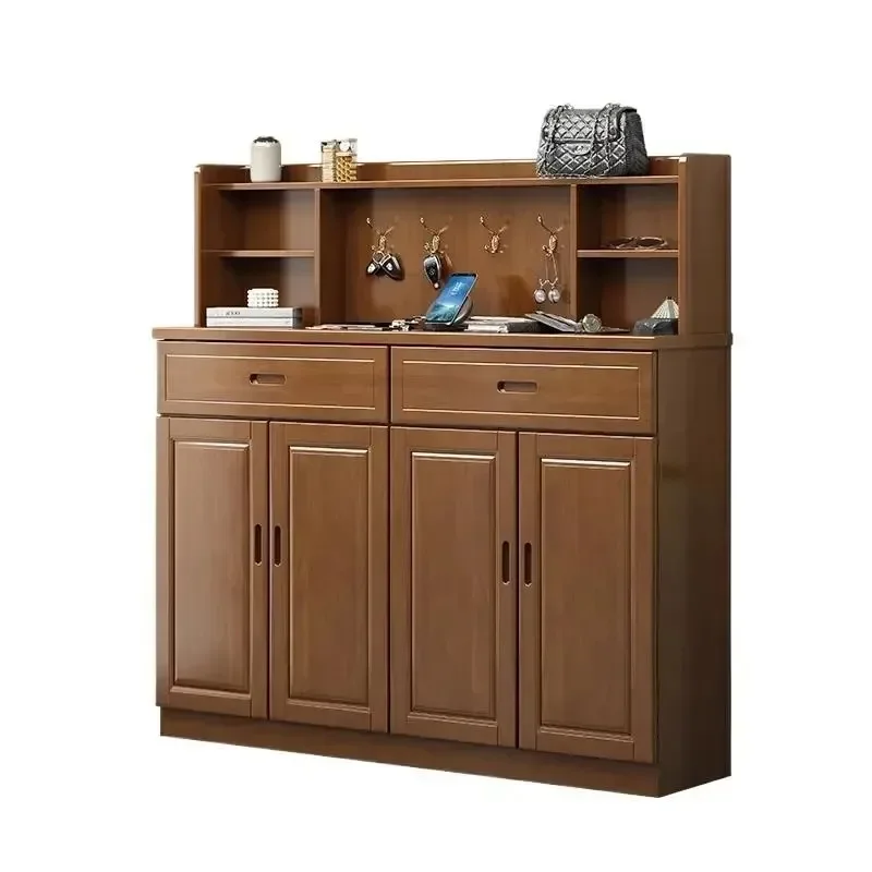 Solid wood side cabinet against the wall wine cabinet living room dining room kitchen cupboard office shelf
