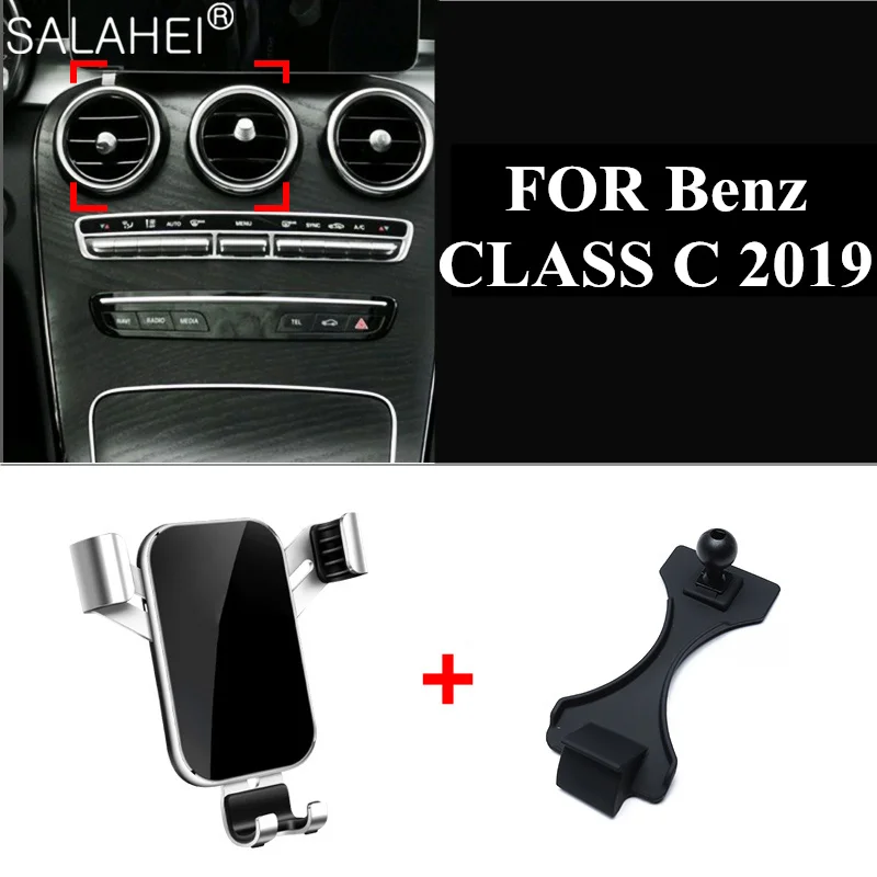 

Car Mobile Phone Holder Mounts Stand GPS Bracket Phone Gravity Navigation Bracket For Mercedes-Benz C Class W205 2019 2020