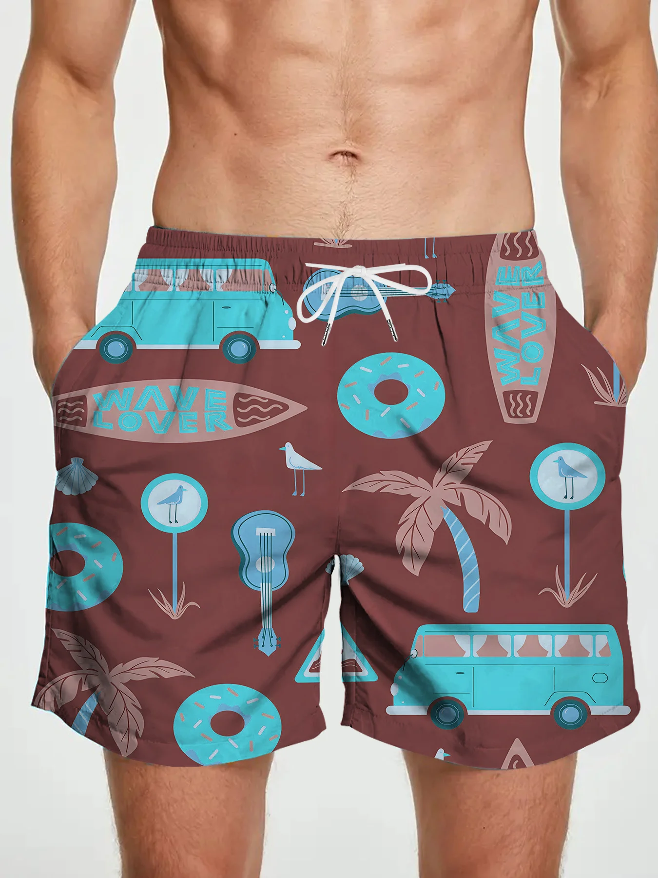 

Summer men's shorts look good fashion variety pattern new summer dress men