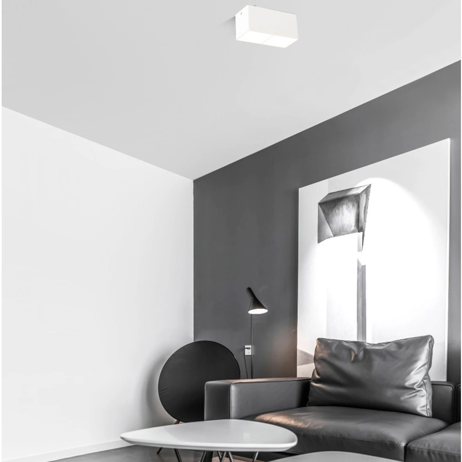 Hoge Helderheid Oppervlak Gemonteerde Led Plafond Spotlight Lampen Led Rechthoekige Dubbele Koppen Nordic Square 2X7W Downlight Voor Hotel