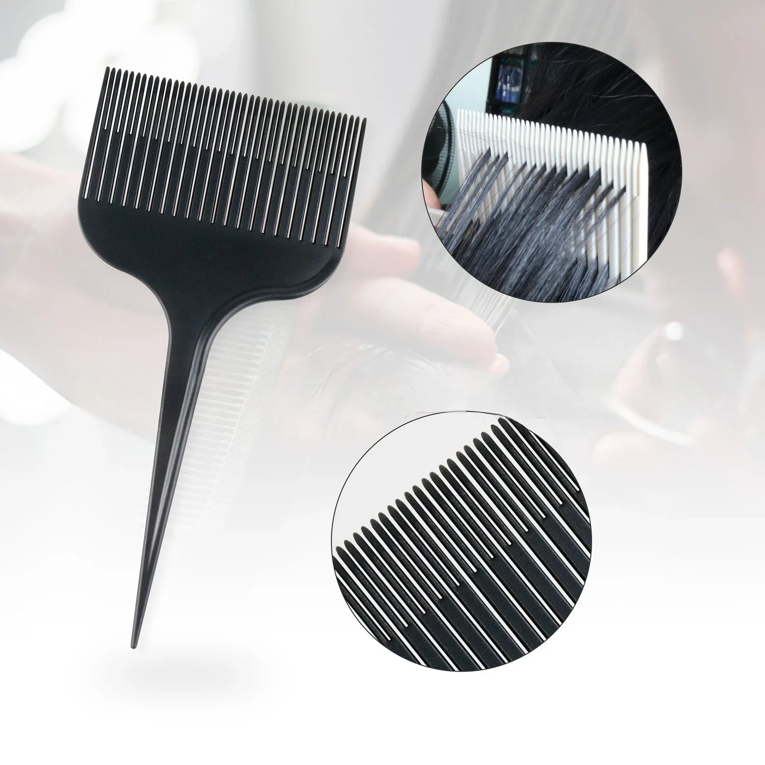 1Pcs Hair Dye Brush Hair Highlighting Teasing Hairdressing Comb with Rat Tail Wide Tooth Solon Barber Styling Tool Accessories