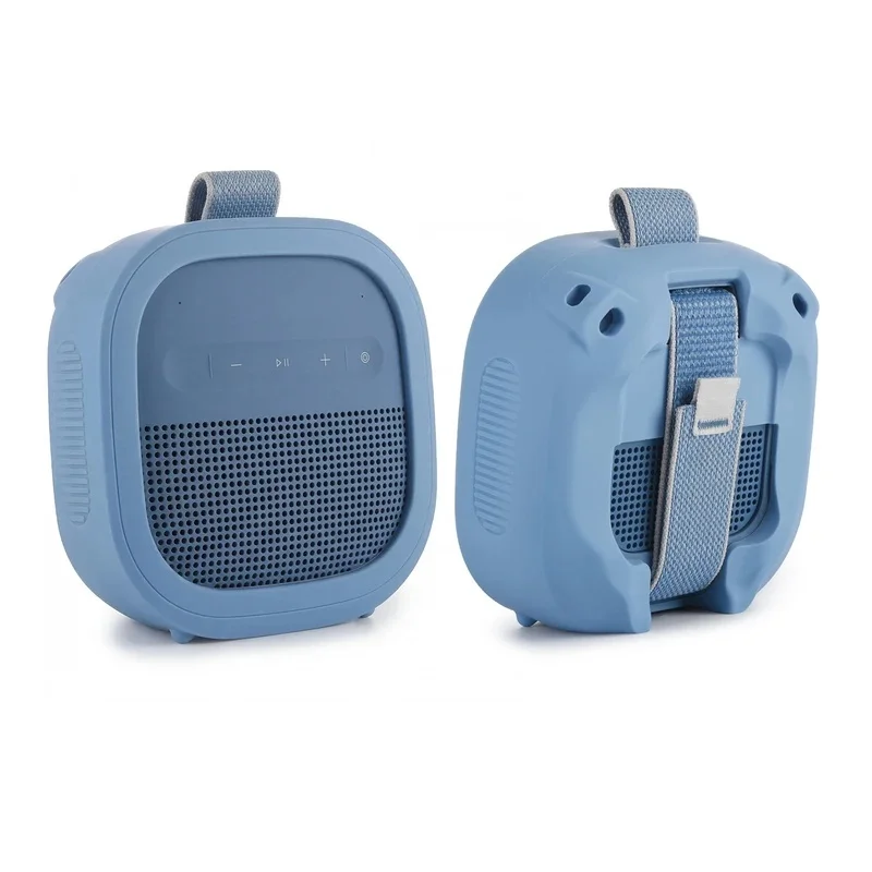 Suitable for Bose SoundLink Micro 2 Portable Speaker Silicone Protective Sleeve Travel Carrying Case, Speaker Not Included