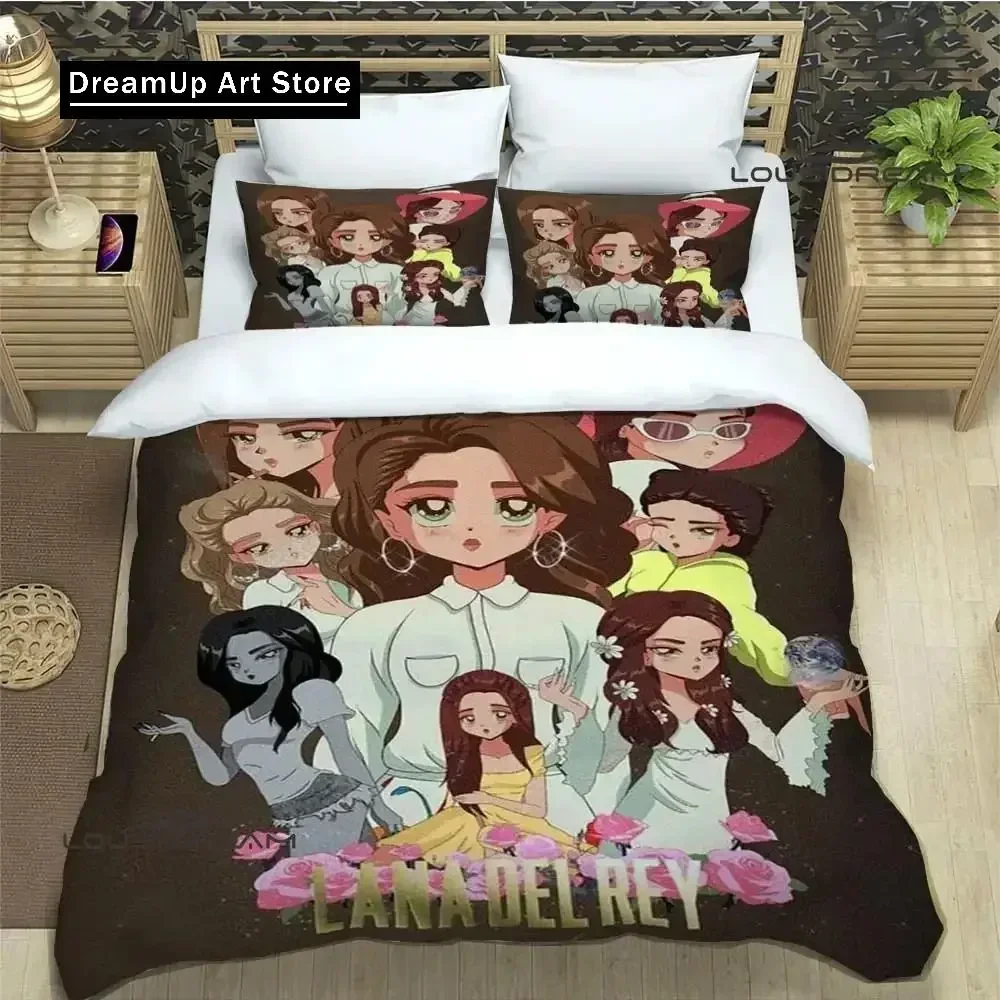 3D Print Fashion Lana Del Rey Bedding Set Boys Girls Twin Queen Full Size Duvet Cover Pillowcase Bed Adult Bedroom
