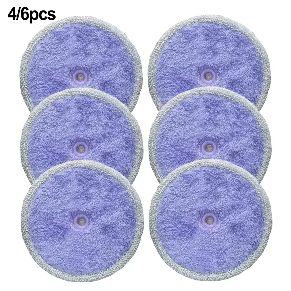 4/6PCS Mopping Cloths Reusable For EVERYBOT Edge RS500 RS700 Robot Washable Mother Yarn And Microfiber Mop Pads