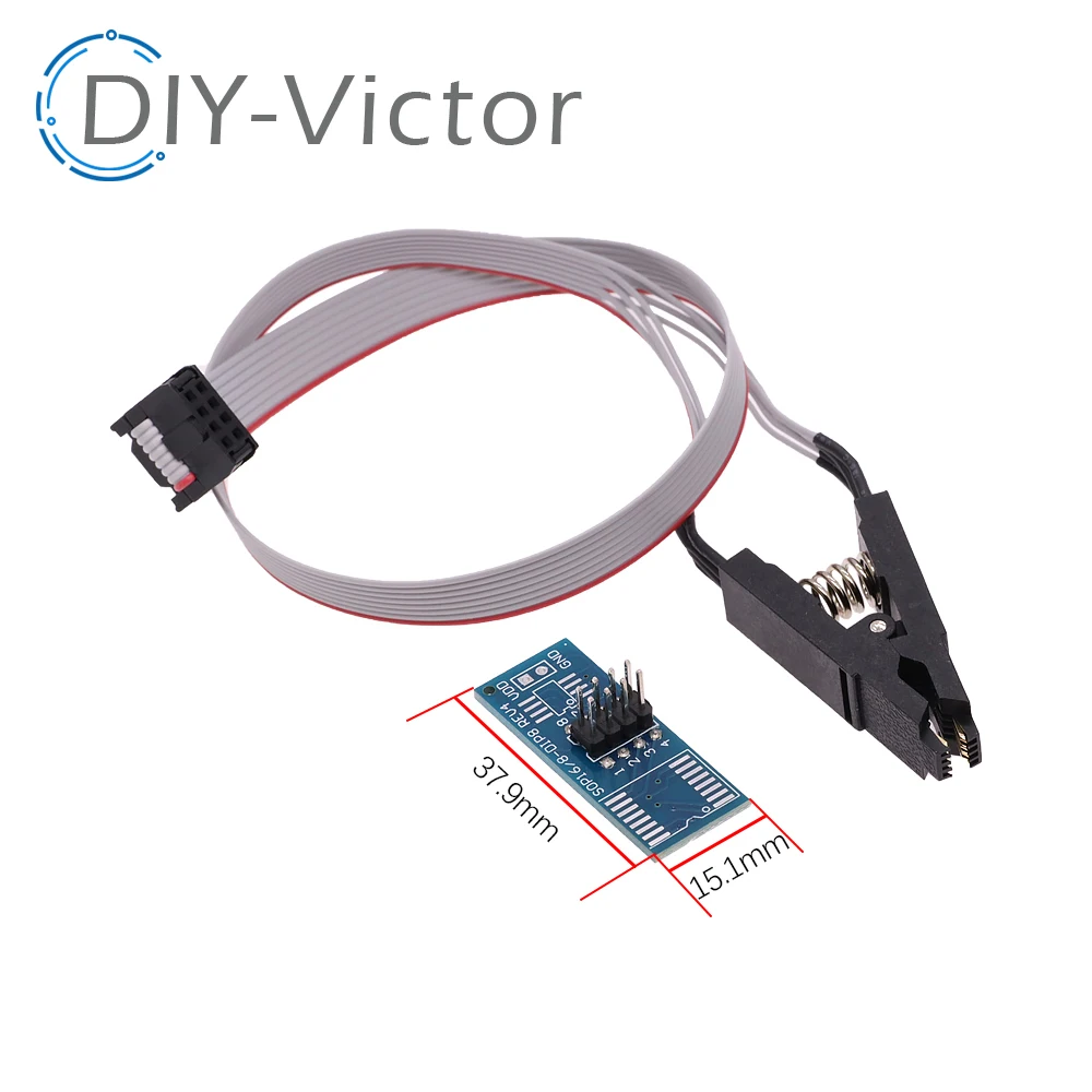 I21 CH341A 24 25 Series EEPROM Flash BIOS USB Programmer Module + SOIC8 SOP8 Test Clip For EEPROM 93CXX / 25CXX / 24CXX DIY KIT