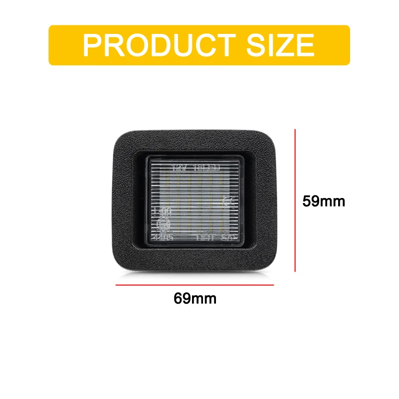 12V LED Number Plate Lamp For Ford F150 F-150 2015 2016 2017 2018 2019 2020 White License Plate Light Assembly