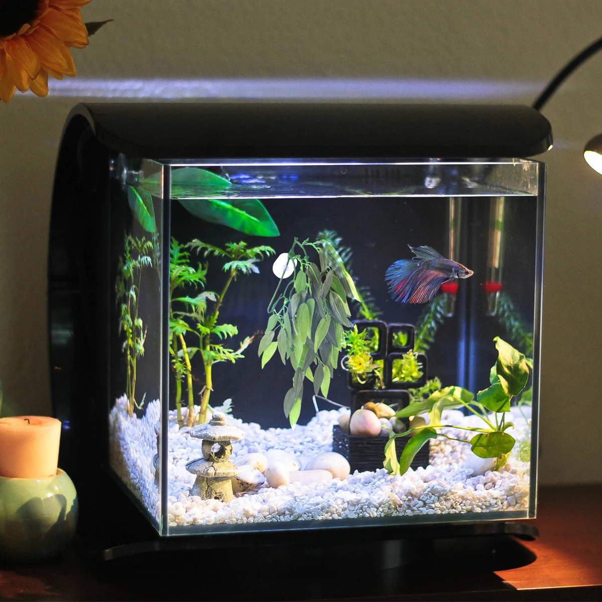 

Lifelike Artificial Plants Aquarium Rattan Ornament Fish Tank Decoration Green Fake Water Plants Easy Clean For Fresh Salt