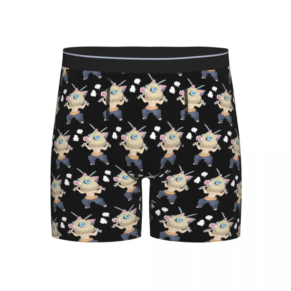 

Long Boxer Underpants Shorts Slayer Demon Anime Teams Panties Male Ventilate Underwear for Homme Man Boyfriend Gifts