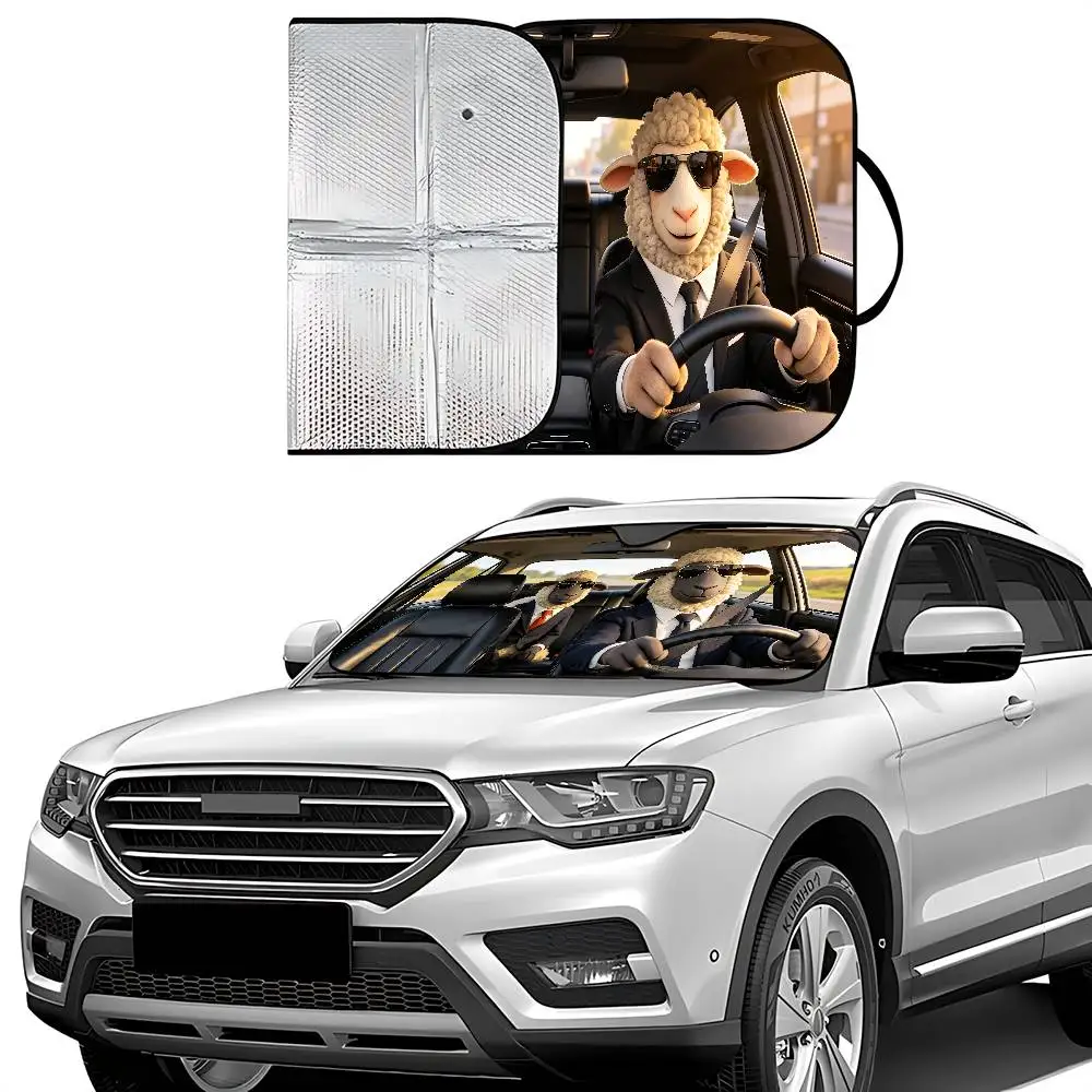 Zebra Drive Car SunShade Car Sunshade Covers Cover Universal Windscreen Folding Visor