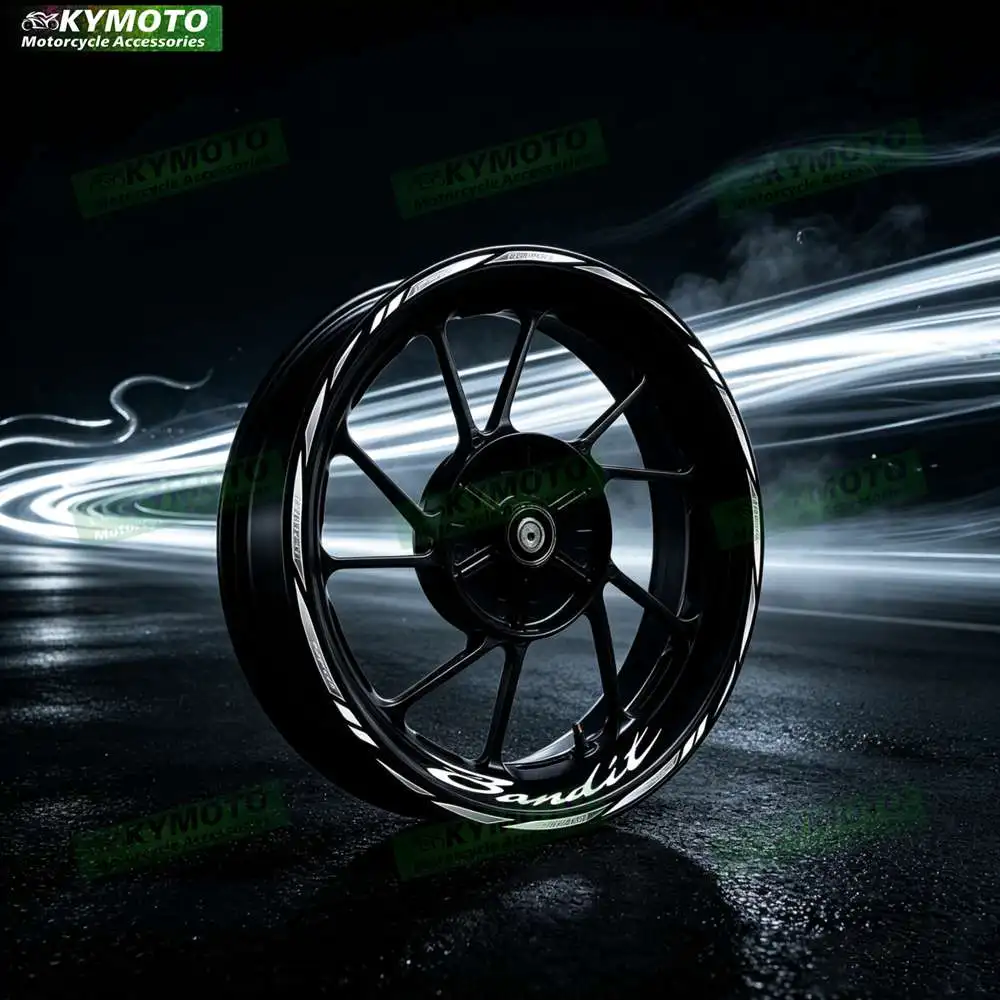 For Bandit Motorcycle 17 Inch Front And Rear Racing Wheel Stickers Car Reflective Motorbike Hub Tape Decal Sticker