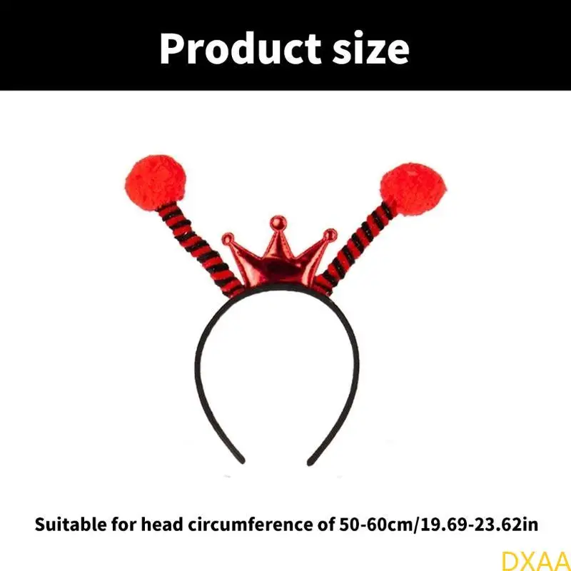 DXAA Bees Ladybugs Gasas Cosplay Falda banda cabeza para niños Halloween para adultos