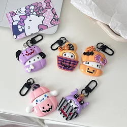 Cartoon Funny Pumpkin Sanrio Keychain Pendant For Women Girls Backpack Accessories Creative Couple Halloween Gifts