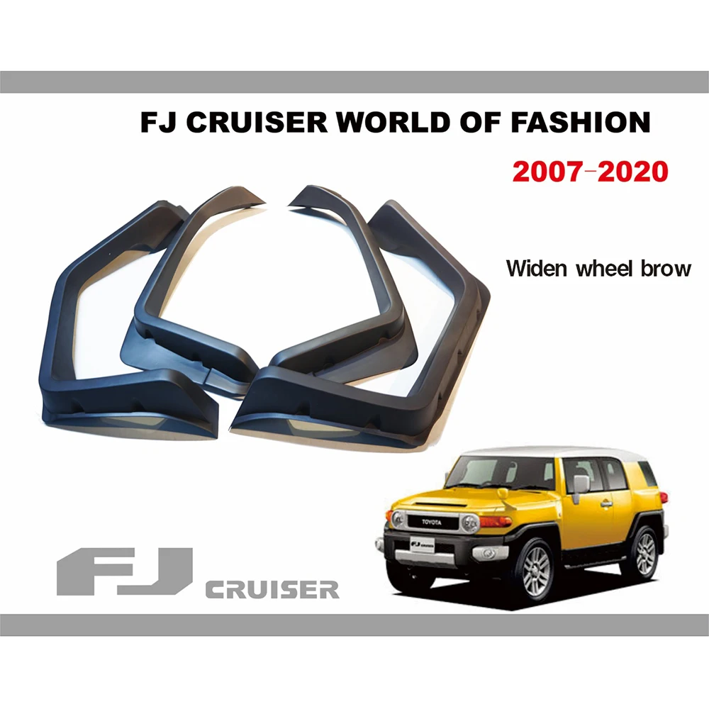 

53mm Thickened Mudguards For Toyota FJ Cruiser Wheel Fenders Rivet Decoration FJ Cruiser Accessories Fender Guard