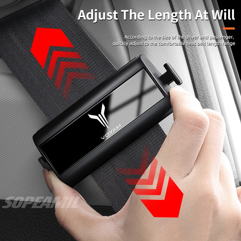 ل VOYAH الحرة حلم PHEV الجعة العاطفة حزام أمان السيارة المثبت حزام الأمان كليب موقف الحد المشبك اكسسوارات السيارات #2
