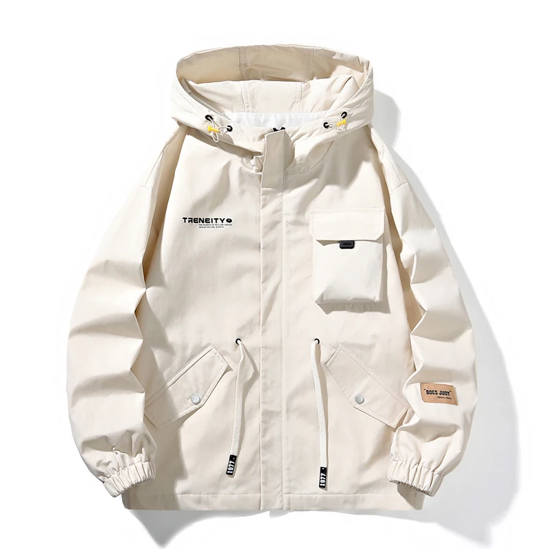 جاكيت كارجو رجالي بغطاء رأس ، معاطف مقاس كبير ، هودي للشارع المرتفع ، توب غير رسمي ، أزياء ملابس خارجية ، الخريف ، الشتاء ، 8XL #3