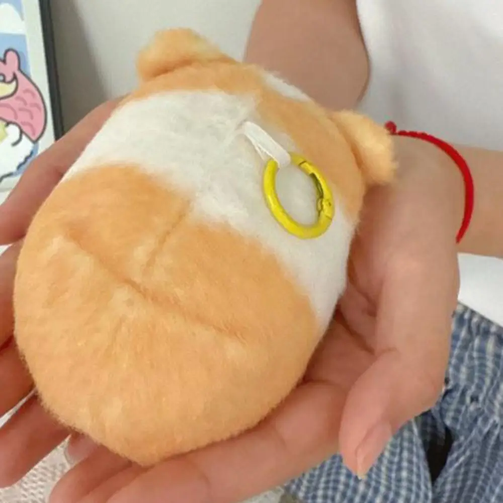 面白いクリエイティブなぬいぐるみオランダ豚ペンダント、音声付きソフトぬいぐるみキーホルダー、かわいいふわふわ漫画豚人形、誕生日プレゼント