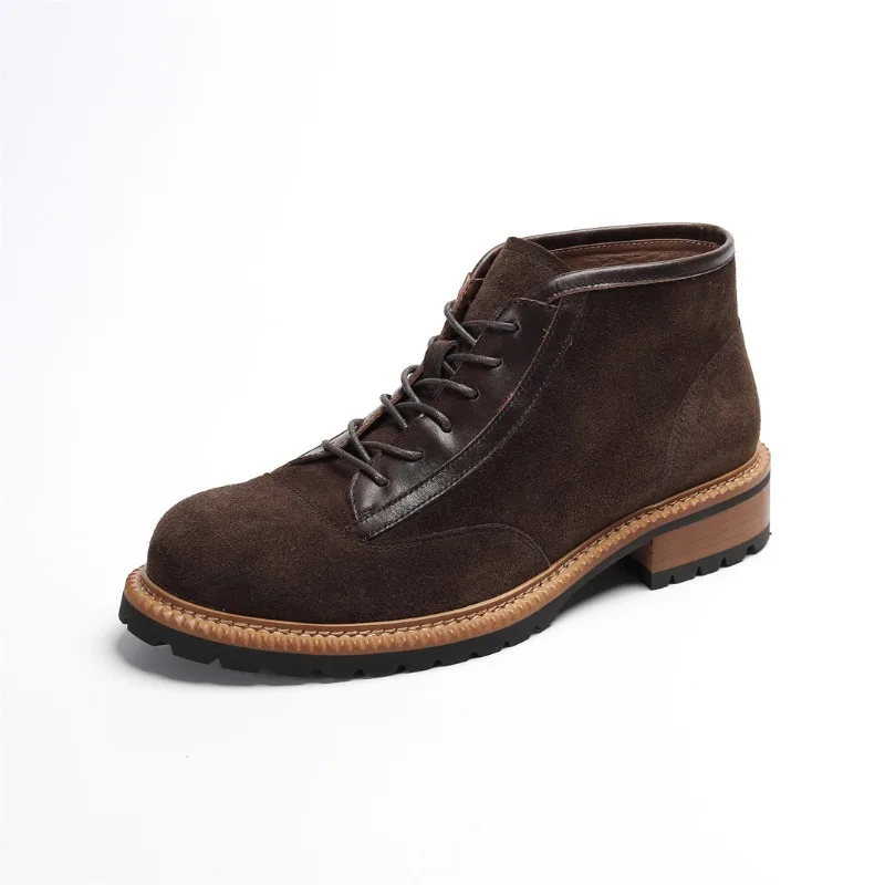 

Мужские оксфорды из коровьей замши в стиле ретро, роскошные качественные удобные туфли ручной работы из натуральной кожи, осенняя модная уличная социальная обувь, мужская обувь