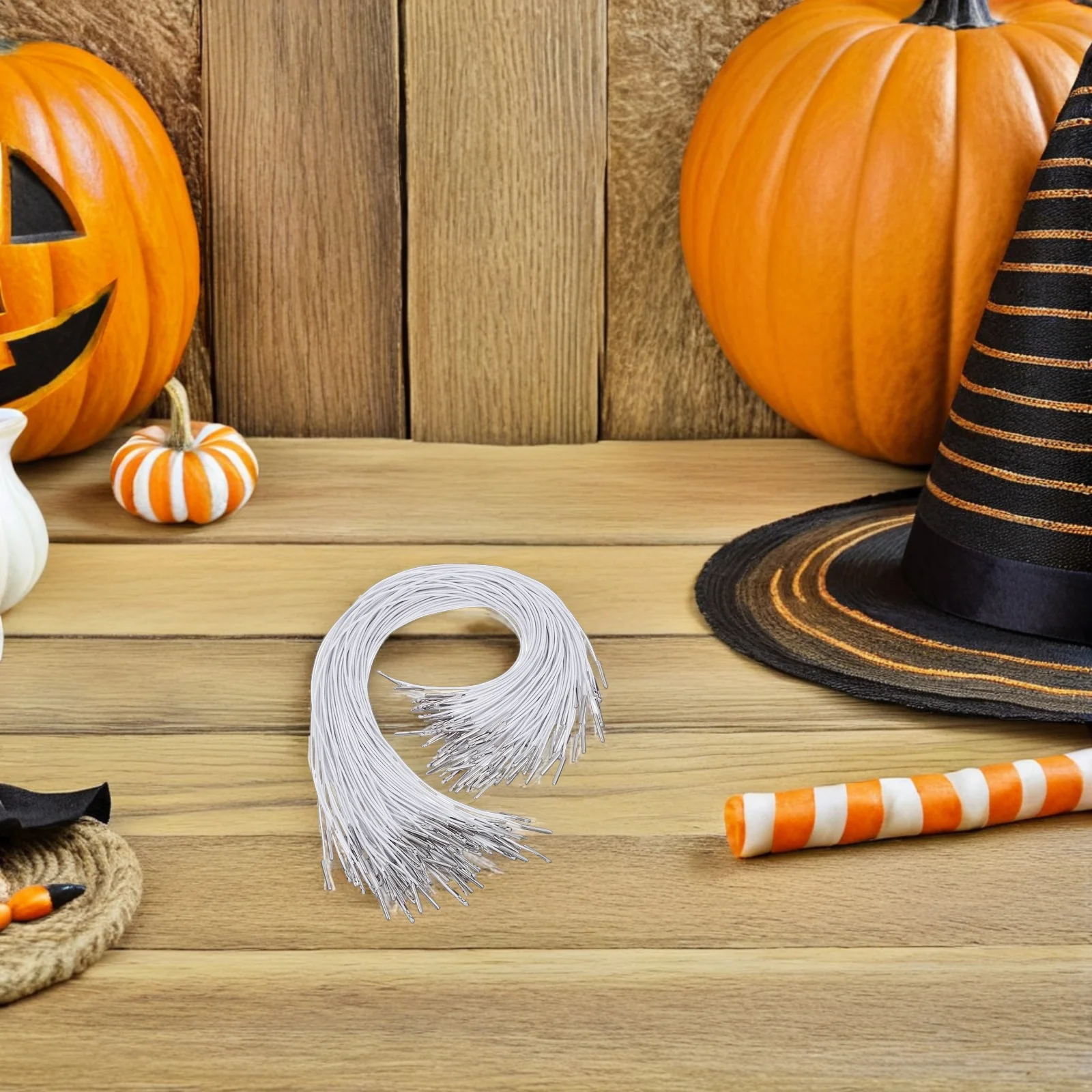 

200pcs Elastic Stretchable Round Cord Metal Tips Barbed Fasteners For Mask Making Hat Chin Strap Sewing Craft