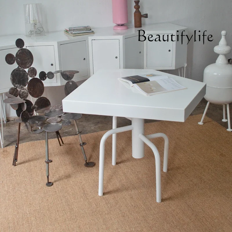 

yj5 Iron irregular dining table coffee table Nordic modern simple metal iron industrial style designer creativity