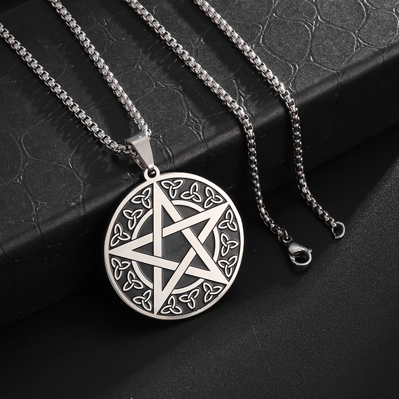 Retro Fashion Celtic Knot Tree of Life Pendant Necklace Men Women Lucky Amulet Jewelry Gift Wholesale