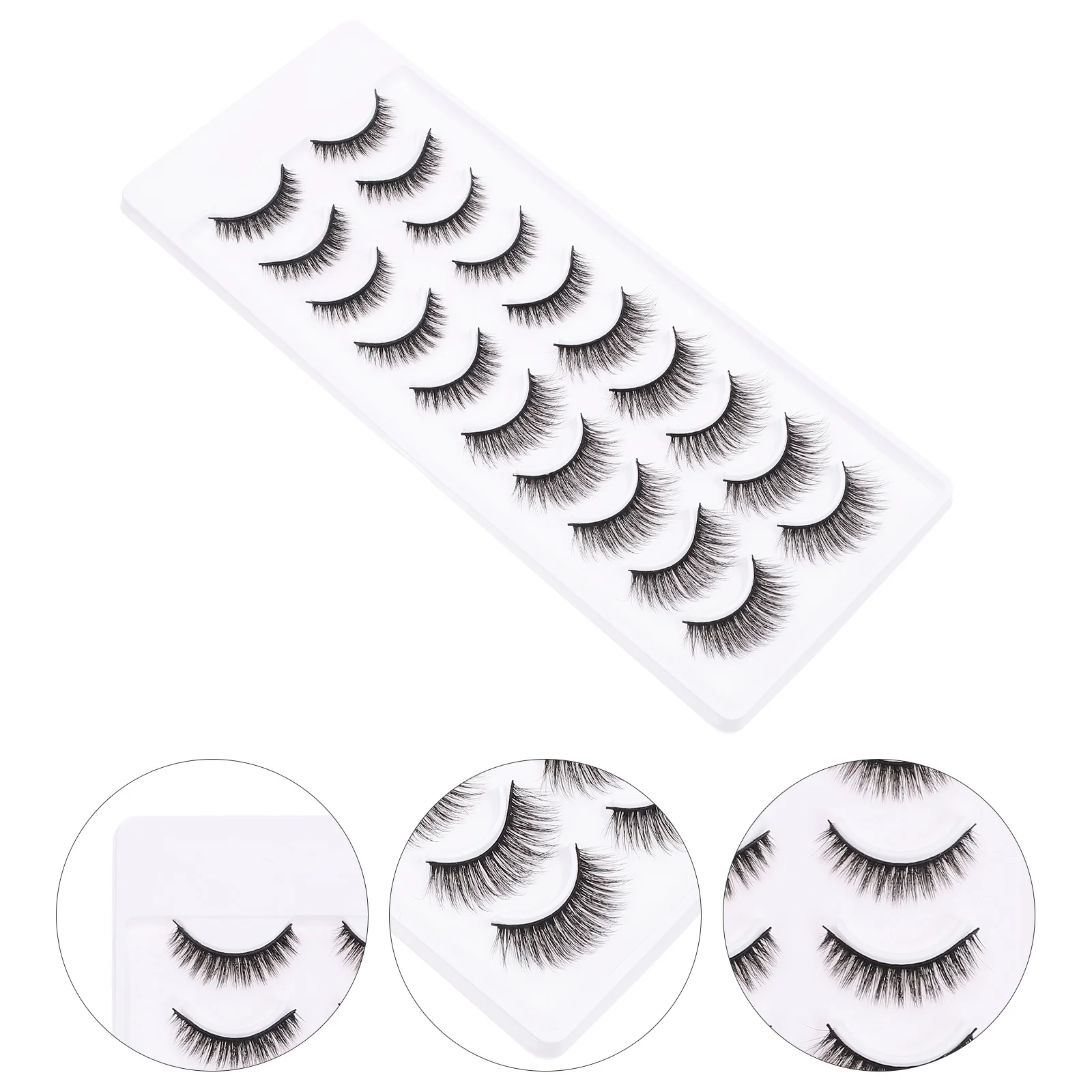 10Pairs False Eyelashes Realistic Natural Lashes Soft Flexible for Party Wedding Daily Makeup Eye Lashes Fake Lash