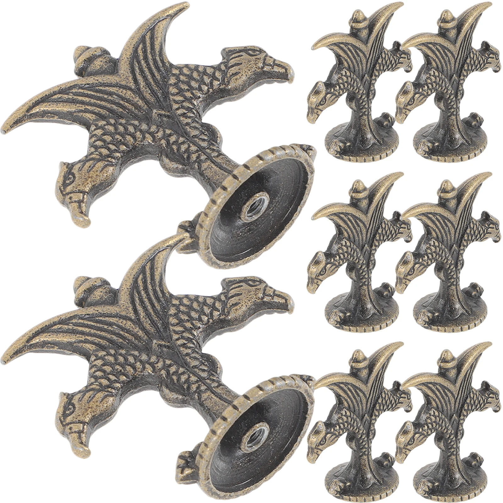 

8 pcs Chinese Style Dresser Drawer Handles Cabinet Knobs Zinc Alloy Retro Small Wardrobe Cupboard Door Pulls for cabinets