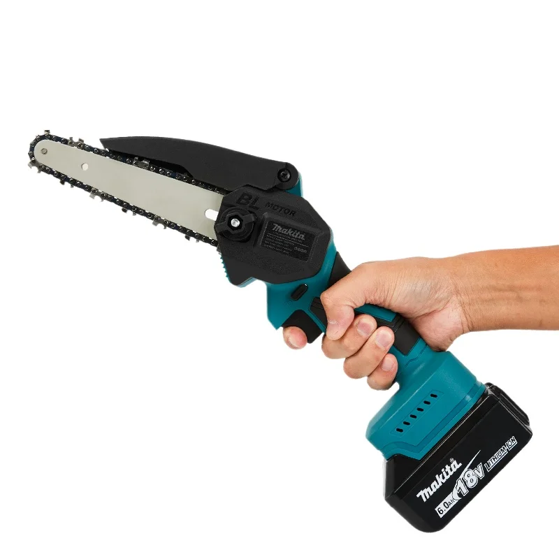 Makita Brushless 18V Lithium Battery Single Hand Saw for Home Use, Small Handheld Firewood Saw, Outdoor Portable