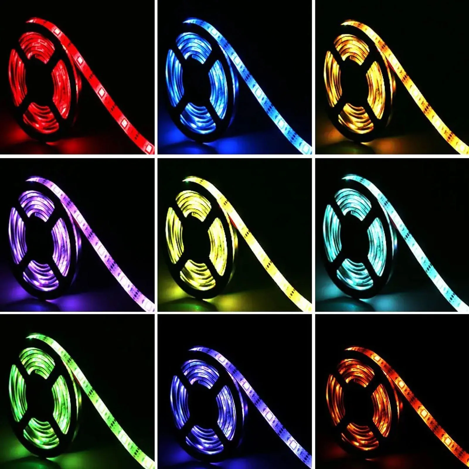 1pcs Led Strip Lights USB RGB 5050 LED Light Strip 1M-30M Music Sync App Control Luces Led Flexible Lamp for Room Decor TV