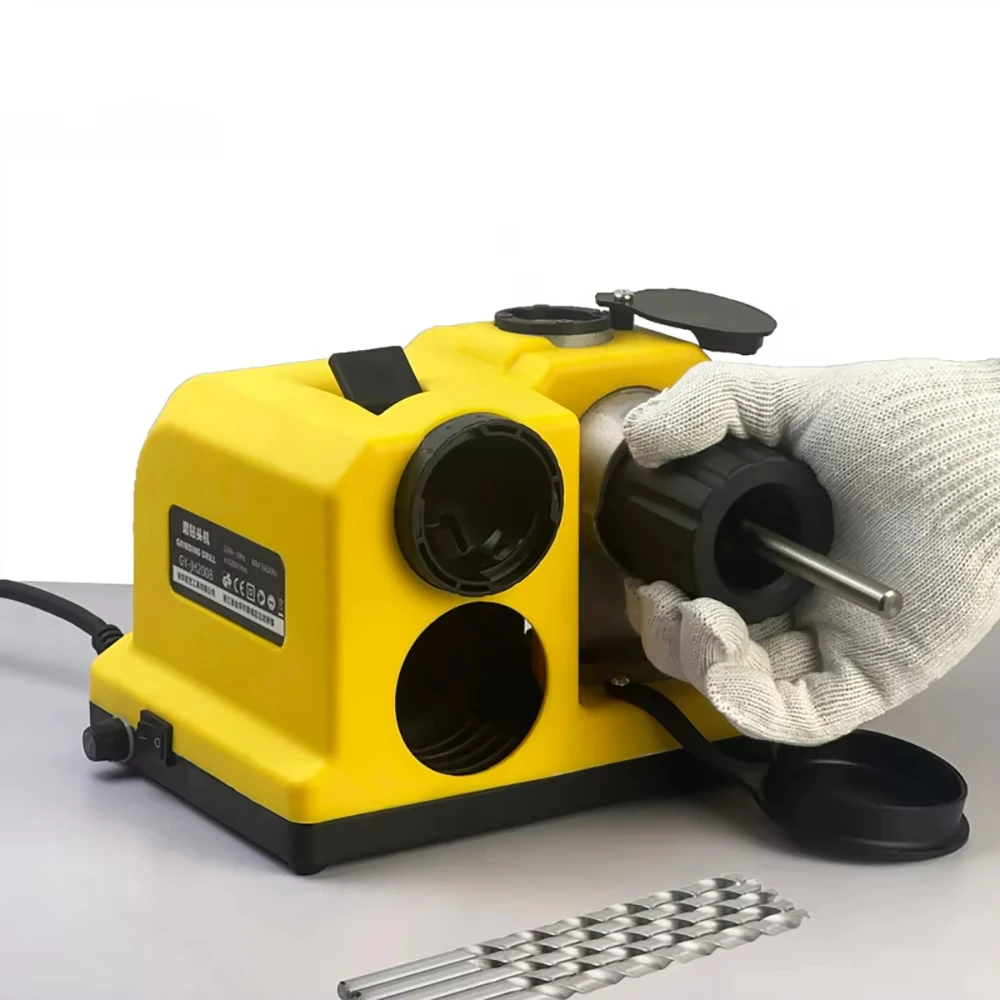 

118° Drill Sharpener with Chamfering Function, 220V High-Quality Diamond Wheel for Drill Sharpening