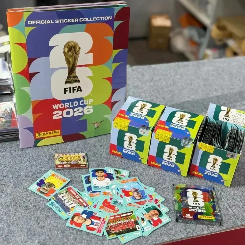 Panini 2026 FIFA World Cup Soft Cover Book Stickers International Version Rare Collection Football Sports Fan Hobby Souvenir